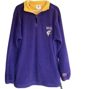 Minnesota Vikings Sherpa Quarter-Zip Pullover